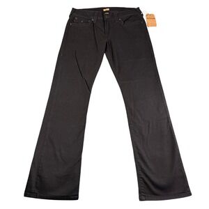 True Religion Ricky Relaxed Straight Jeans Mens‎ Size 34 Black Made USA
